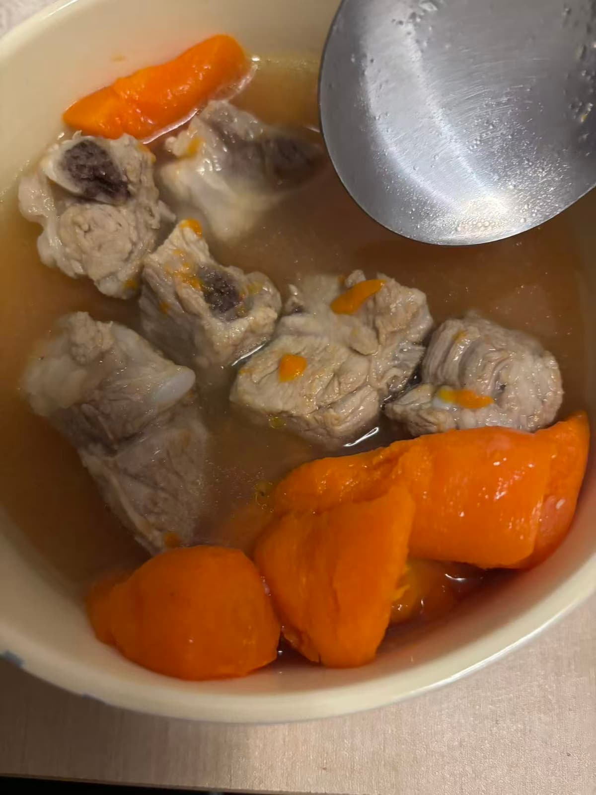 Pumpkin Pork Rib Soup